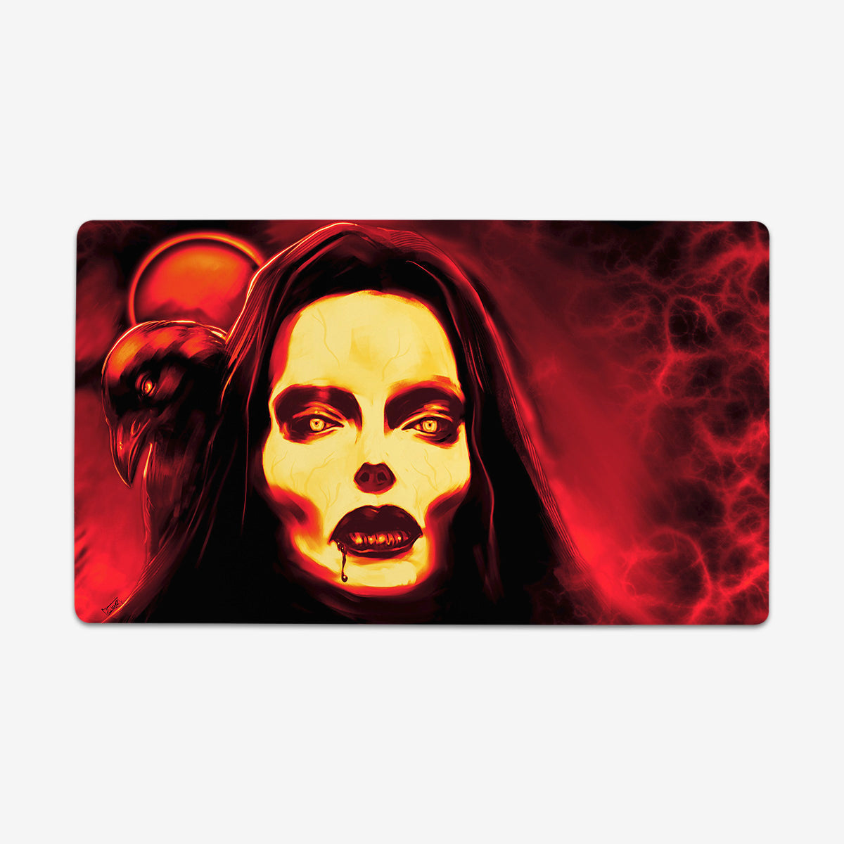 Vampire Raven Playmat - Premium Playmat from Inked Gaming - Just $34.99! Shop now at Game Crave Tournament Store
