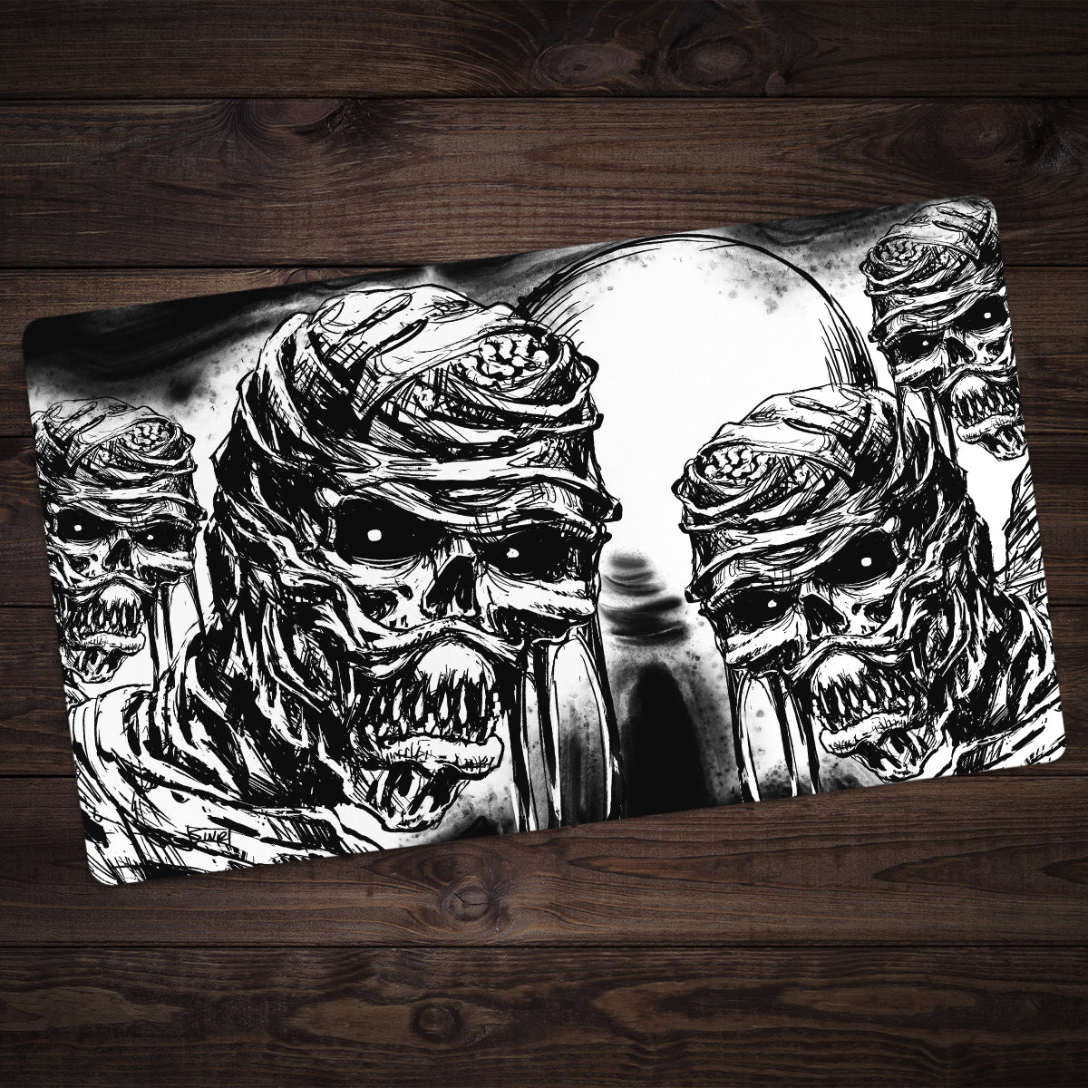 Zombie Moon Playmat - Premium Playmat from Inked Gaming - Just $34.99! Shop now at Game Crave Tournament Store