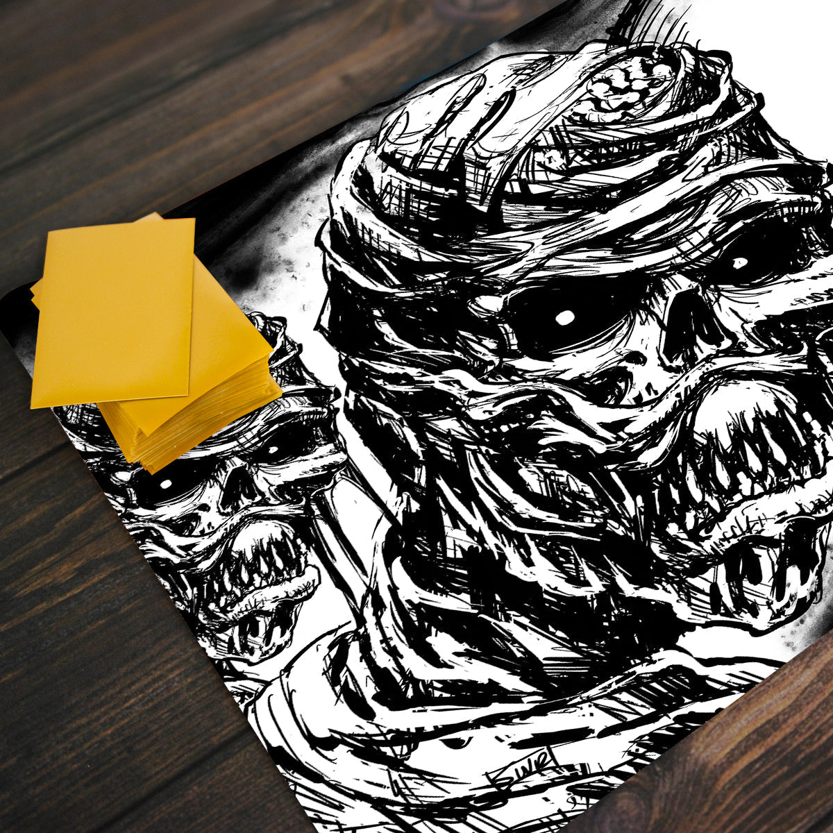 Zombie Moon Playmat - Premium Playmat from Inked Gaming - Just $34.99! Shop now at Game Crave Tournament Store