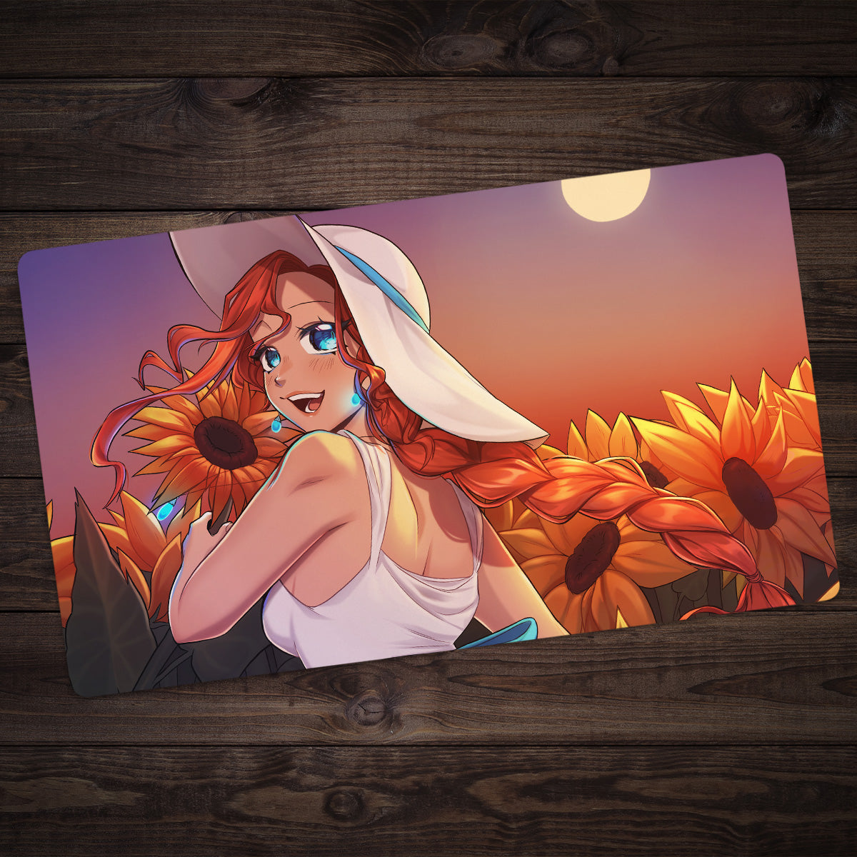 Sunflower Sunsets Playmat - Premium Playmat from Inked Gaming - Just $34.99! Shop now at Game Crave Tournament Store
