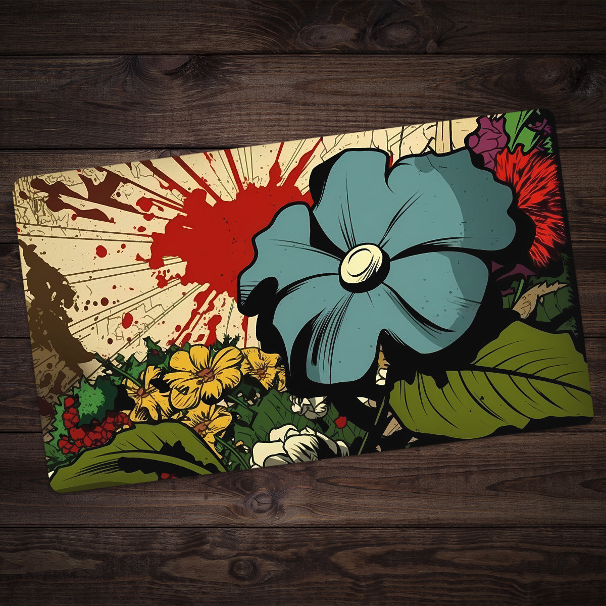 The Floral Funhouse Playmat - Premium Playmat from Inked Gaming - Just $34.99! Shop now at Game Crave Tournament Store