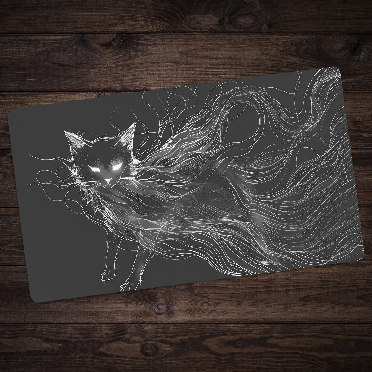 Wraith Cat Playmat - Premium Playmat from Inked Gaming - Just $34.99! Shop now at Game Crave Tournament Store