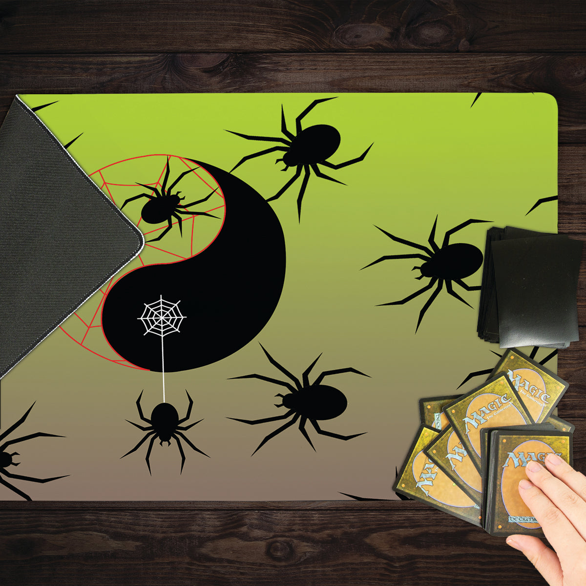 Spider Yin Yang Playmat - Premium Playmat from Inked Gaming - Just $34.99! Shop now at Game Crave Tournament Store