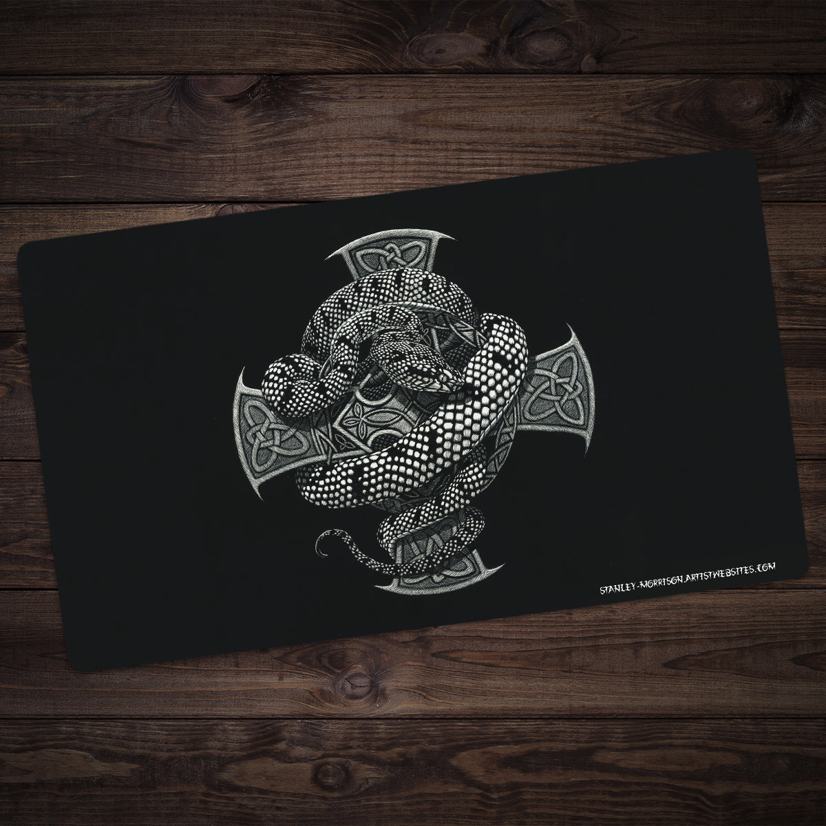 Snake Cross Playmat - Premium Playmat from Inked Gaming - Just $34.99! Shop now at Game Crave Tournament Store