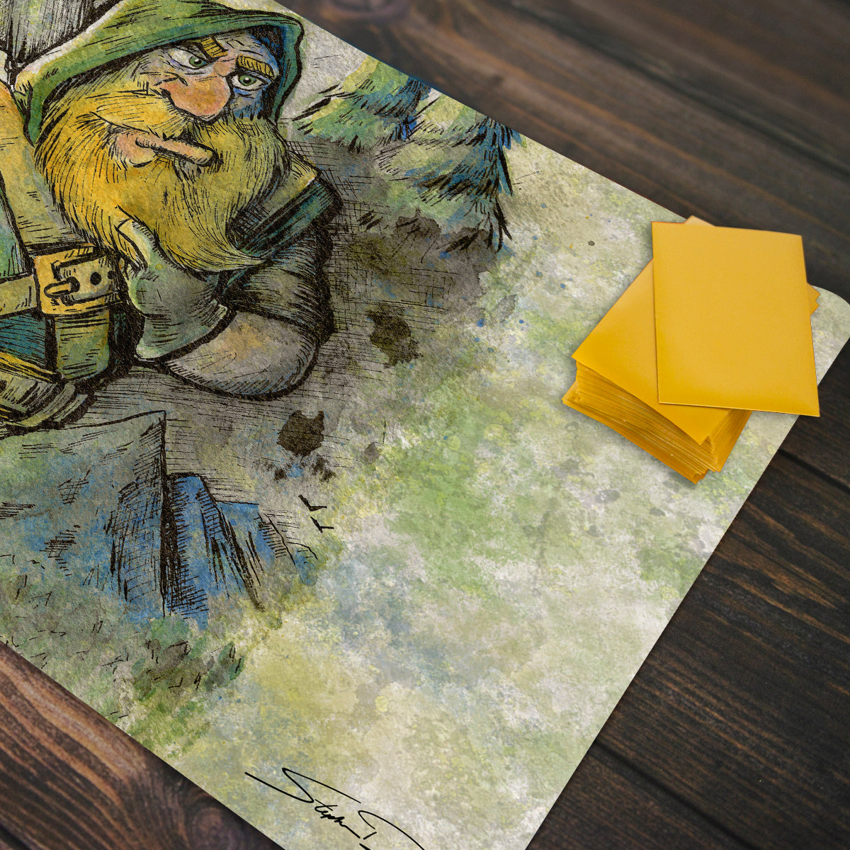 Woodland Dwarf Playmat - Premium Playmat from Inked Gaming - Just $34.99! Shop now at Game Crave Tournament Store