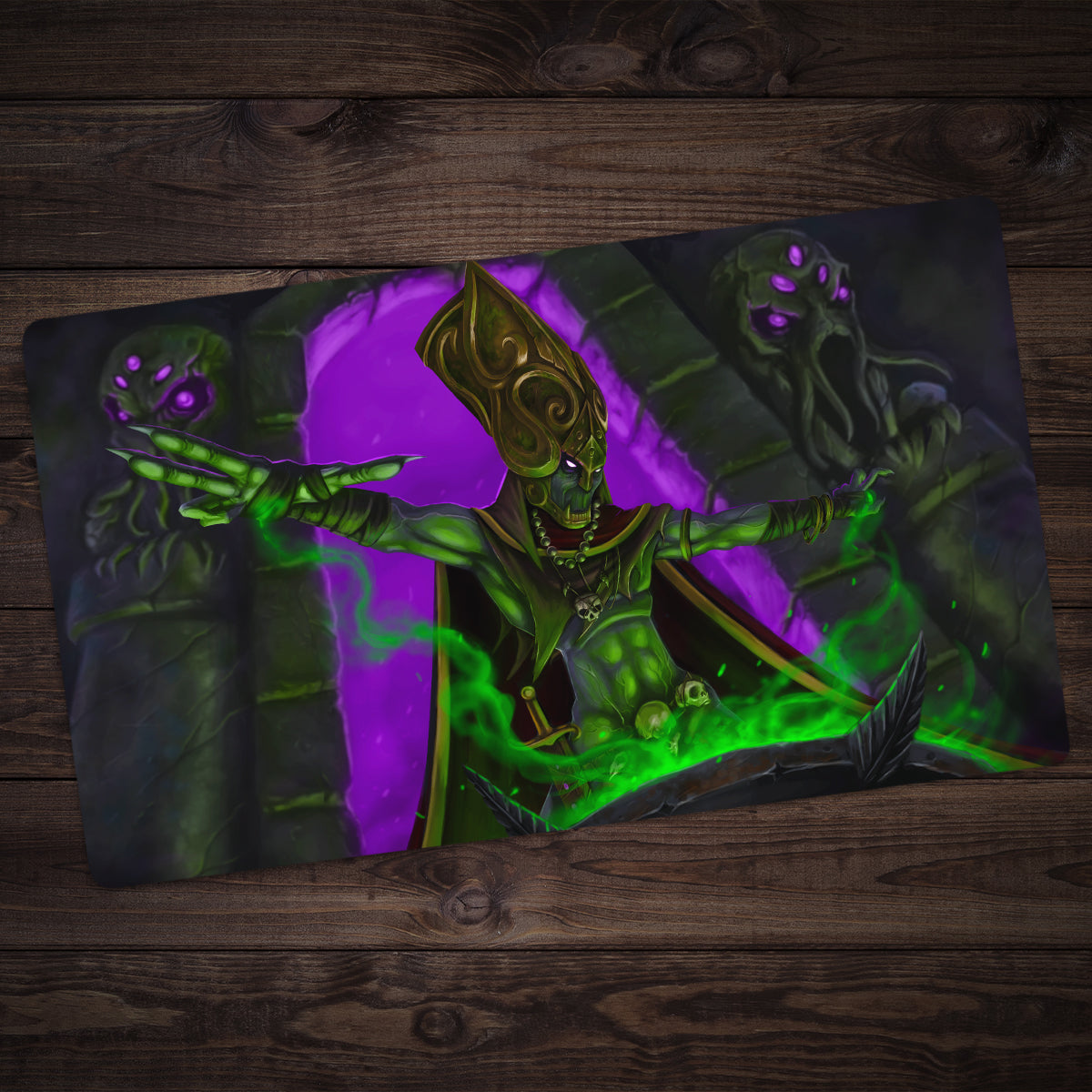 The Dark Priest of Atlantis Playmat - Premium Playmat from Inked Gaming - Just $34.99! Shop now at Game Crave Tournament Store