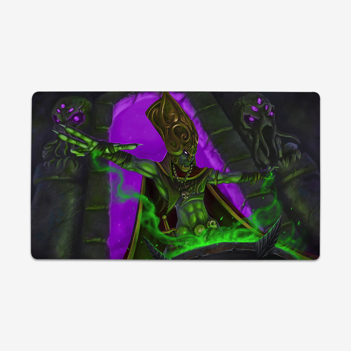The Dark Priest of Atlantis Playmat - Premium Playmat from Inked Gaming - Just $34.99! Shop now at Game Crave Tournament Store