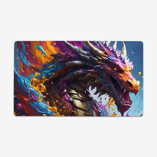 Water Color Dragon Playmat - Premium Playmat from Inked Gaming - Just $34.99! Shop now at Game Crave Tournament Store