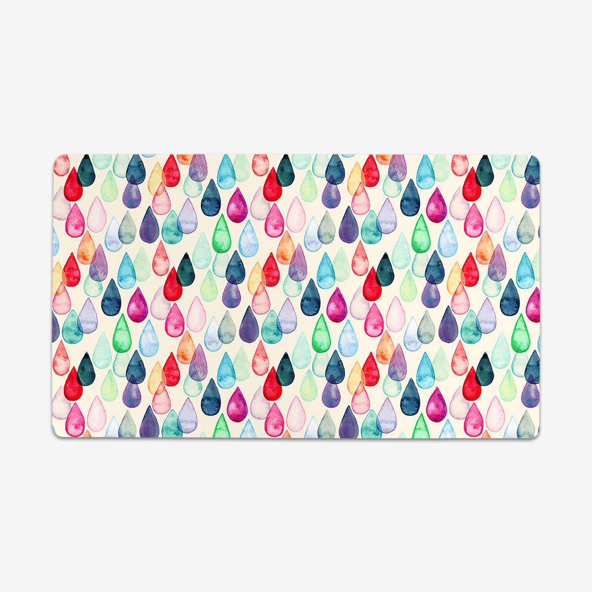 Watercolour Rainbow Drops Playmat - Premium Desk Mat from Inked Gaming - Just $34.99! Shop now at Game Crave Tournament Store