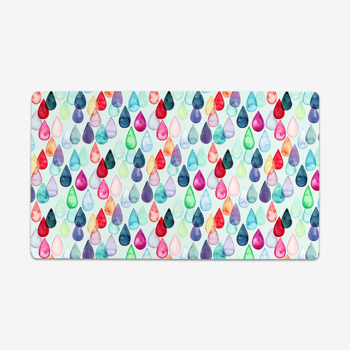 Watercolour Rainbow Drops Playmat - Premium Desk Mat from Inked Gaming - Just $34.99! Shop now at Game Crave Tournament Store