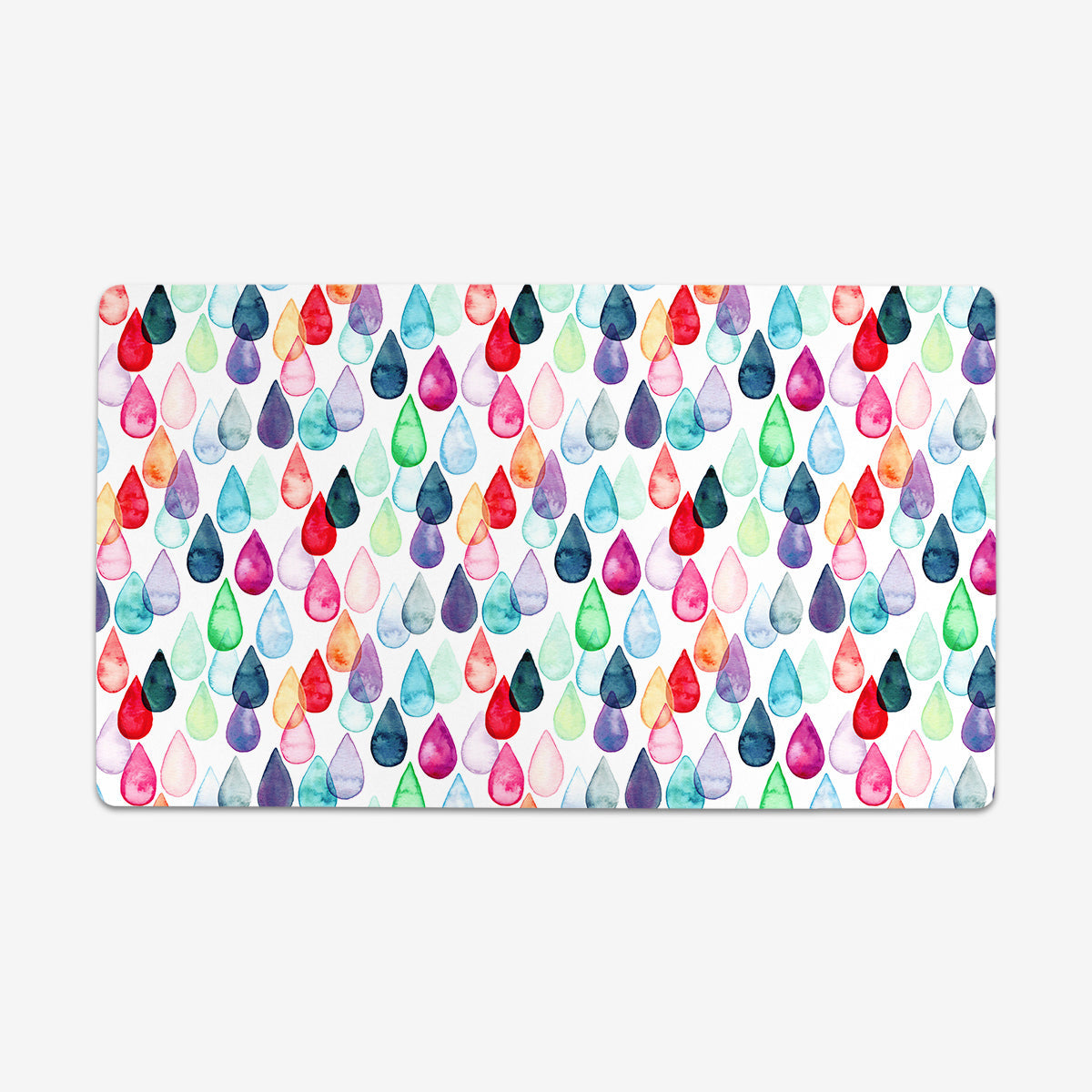Watercolour Rainbow Drops Playmat - Premium Desk Mat from Inked Gaming - Just $34.99! Shop now at Game Crave Tournament Store