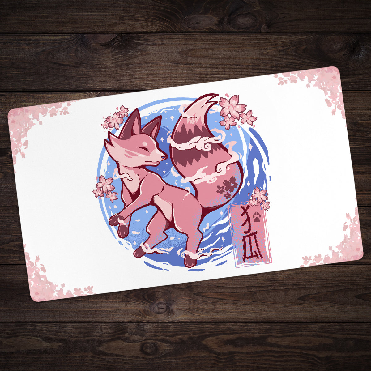 Sky Flower Fox Playmat - Premium Desk Mat from Inked Gaming - Just $34.99! Shop now at Game Crave Tournament Store