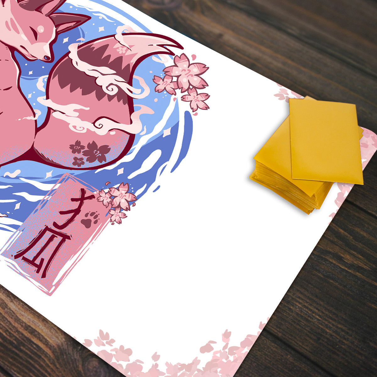 Sky Flower Fox Playmat - Premium Desk Mat from Inked Gaming - Just $34.99! Shop now at Game Crave Tournament Store