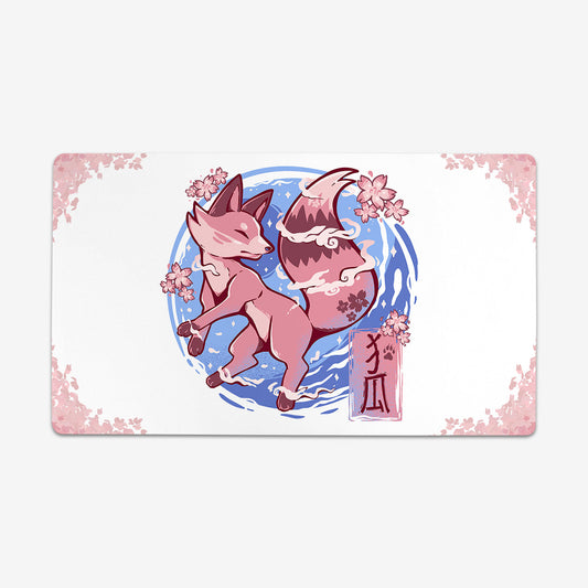 Sky Flower Fox Playmat - Premium Desk Mat from Inked Gaming - Just $34.99! Shop now at Game Crave Tournament Store