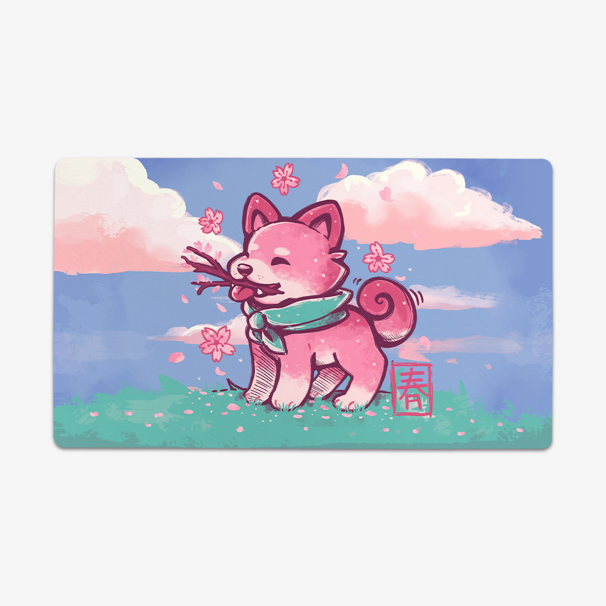 Spring Time Shiba Playmat - Premium Desk Mat from Inked Gaming - Just $34.99! Shop now at Game Crave Tournament Store