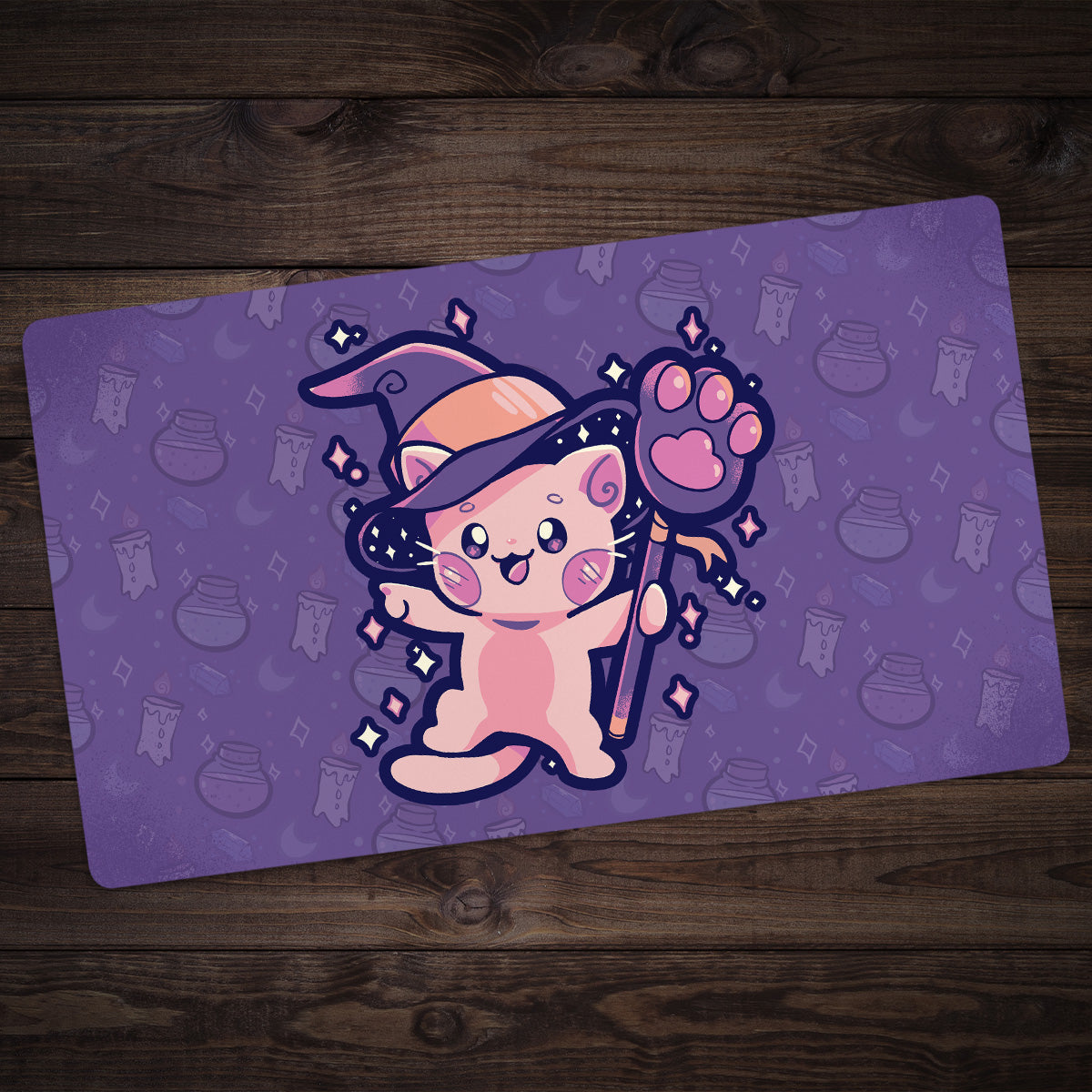 Witchy Cat Playmat - Premium Playmat from Inked Gaming - Just $34.99! Shop now at Game Crave Tournament Store
