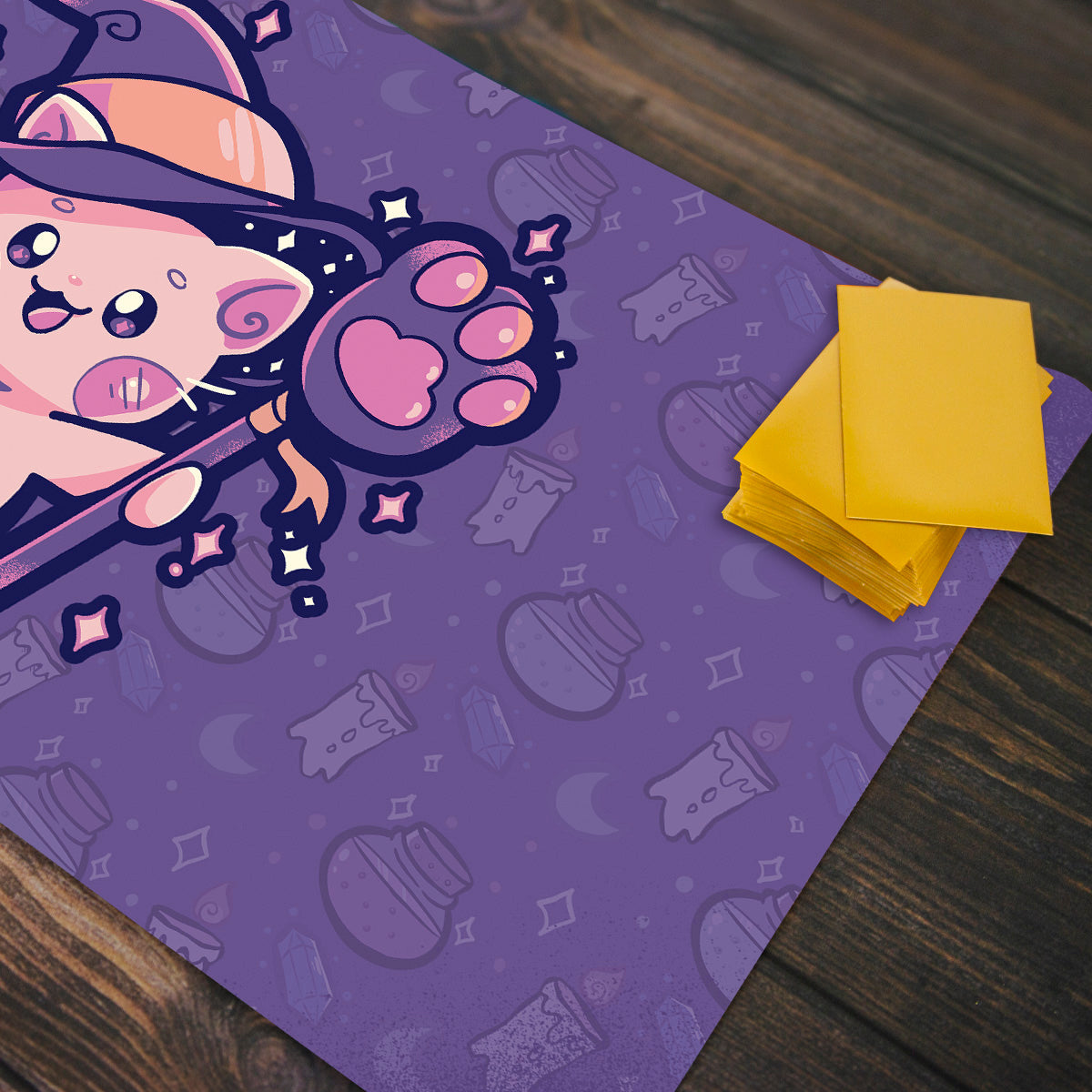 Witchy Cat Playmat - Premium Playmat from Inked Gaming - Just $34.99! Shop now at Game Crave Tournament Store