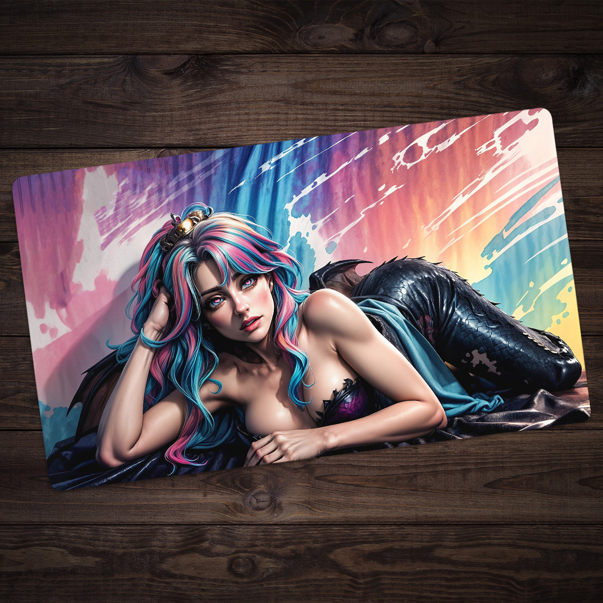 The Dragon Queen Daydreams Playmat - Premium Playmat from Inked Gaming - Just $34.99! Shop now at Game Crave Tournament Store