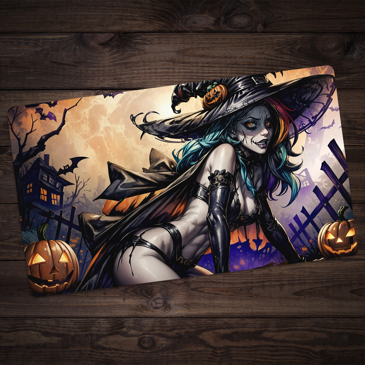 Wicked Witch Gets Festive Playmat - Premium Playmat from Inked Gaming - Just $34.99! Shop now at Game Crave Tournament Store