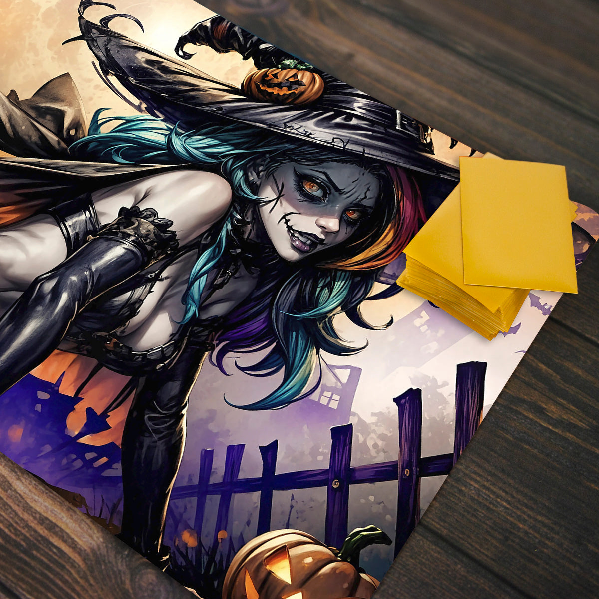 Wicked Witch Gets Festive Playmat - Premium Playmat from Inked Gaming - Just $34.99! Shop now at Game Crave Tournament Store