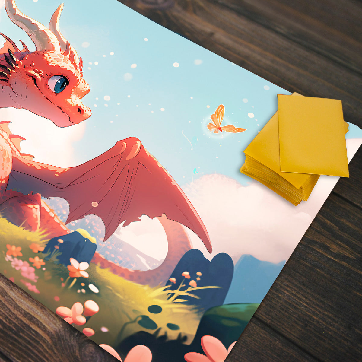 Sunshine Dragon Playmat - Premium Playmat from Inked Gaming - Just $34.99! Shop now at Game Crave Tournament Store