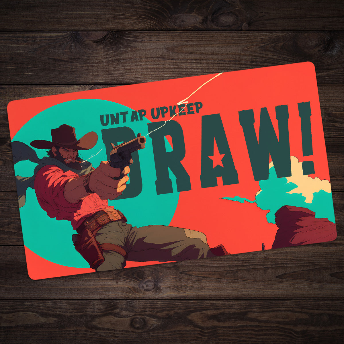 Untap Upkeep Draw Playmat - Premium Playmat from Inked Gaming - Just $34.99! Shop now at Game Crave Tournament Store