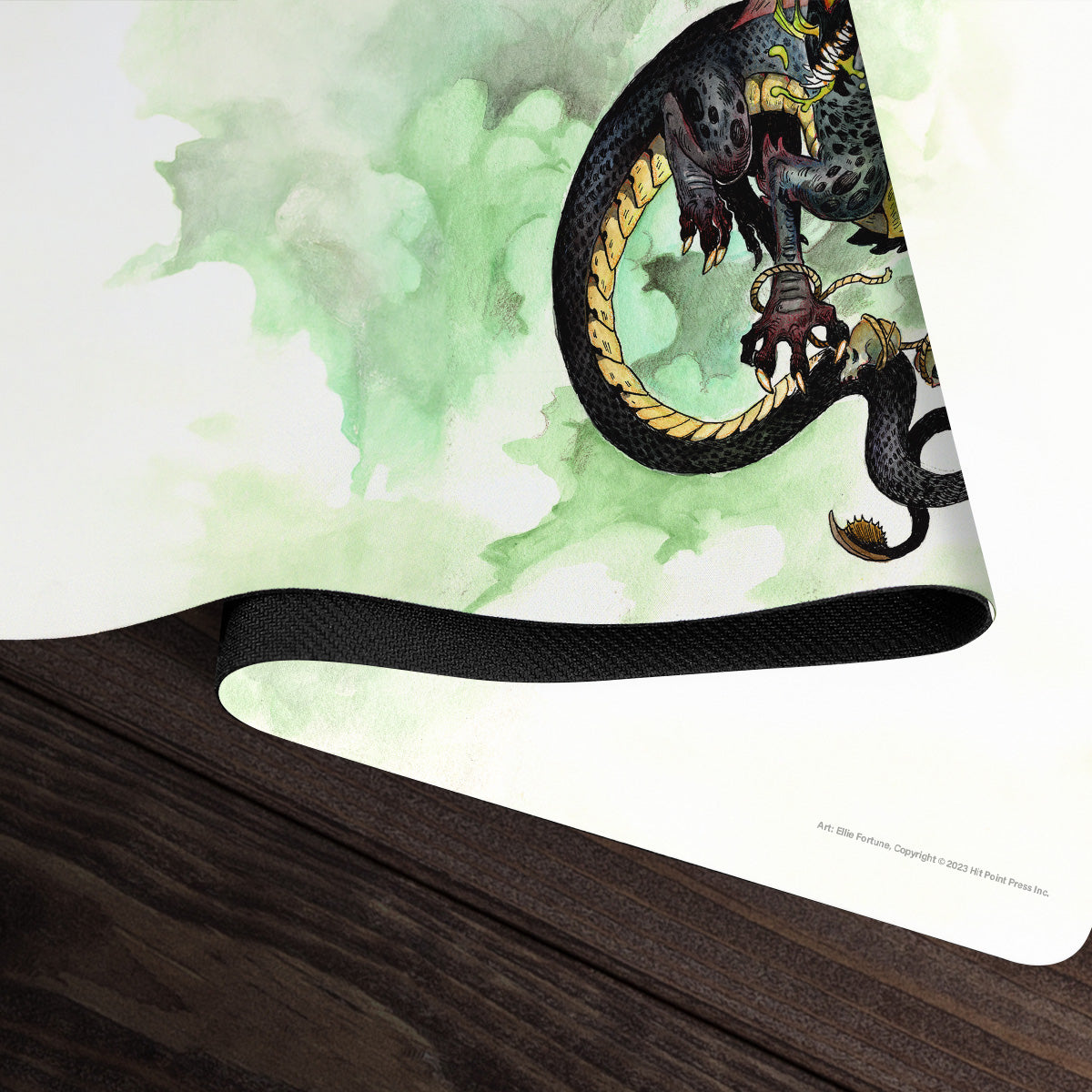 Young Black Dragon Playmat - Premium Playmat from Inked Gaming - Just $34.99! Shop now at Game Crave Tournament Store