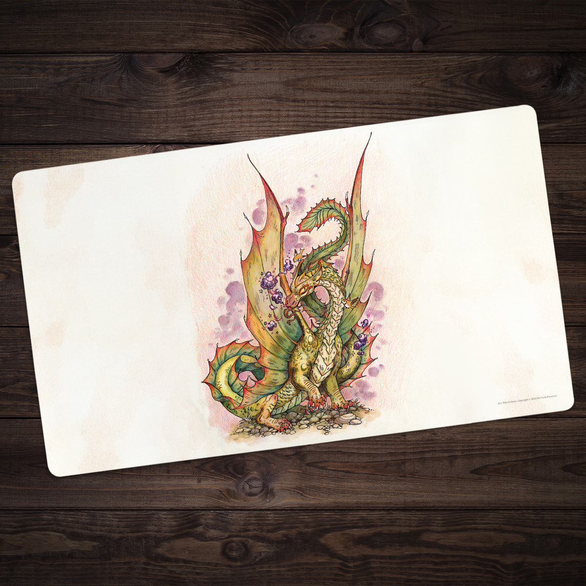 Young Brass Dragon Playmat - Premium Playmat from Inked Gaming - Just $34.99! Shop now at Game Crave Tournament Store