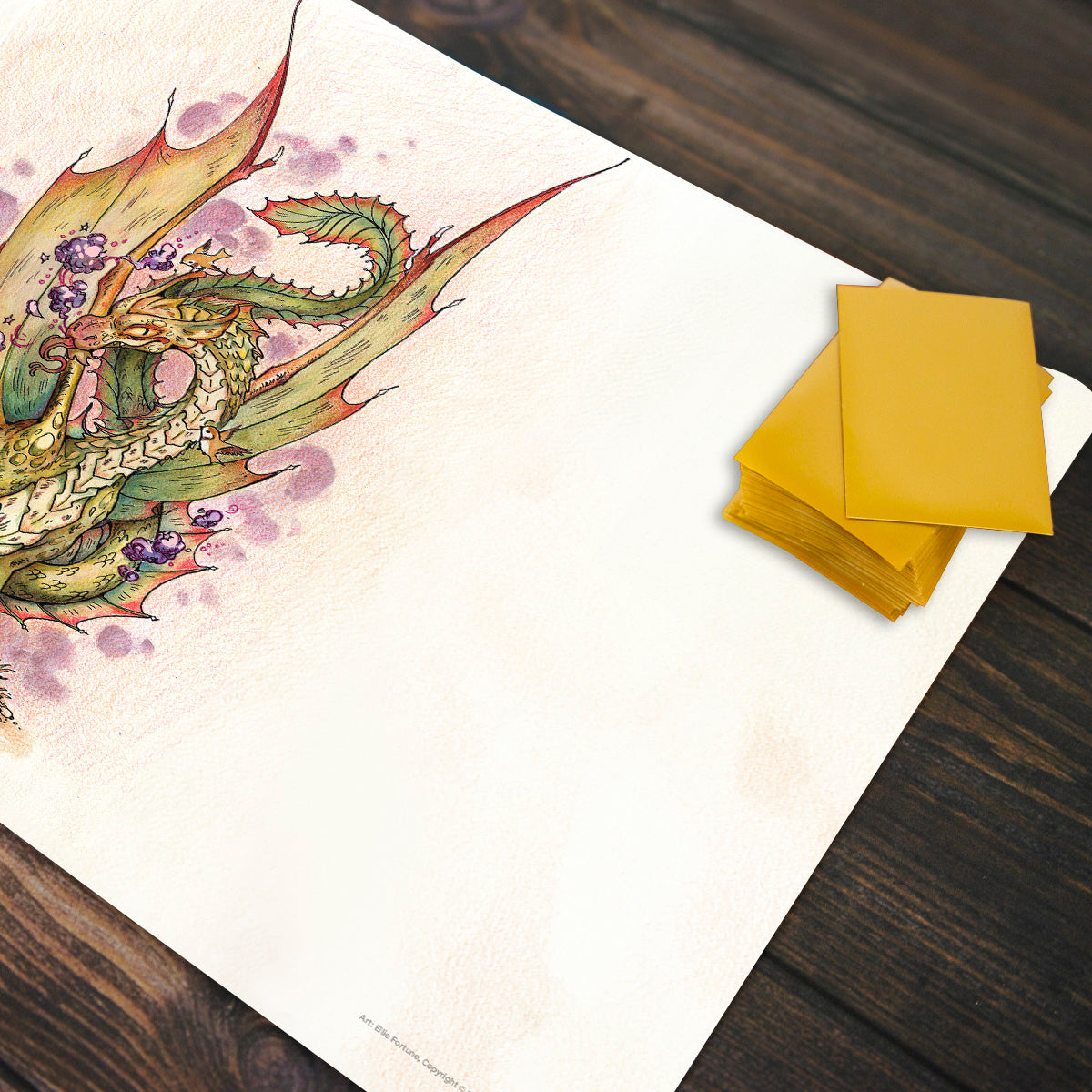 Young Brass Dragon Playmat - Premium Playmat from Inked Gaming - Just $34.99! Shop now at Game Crave Tournament Store