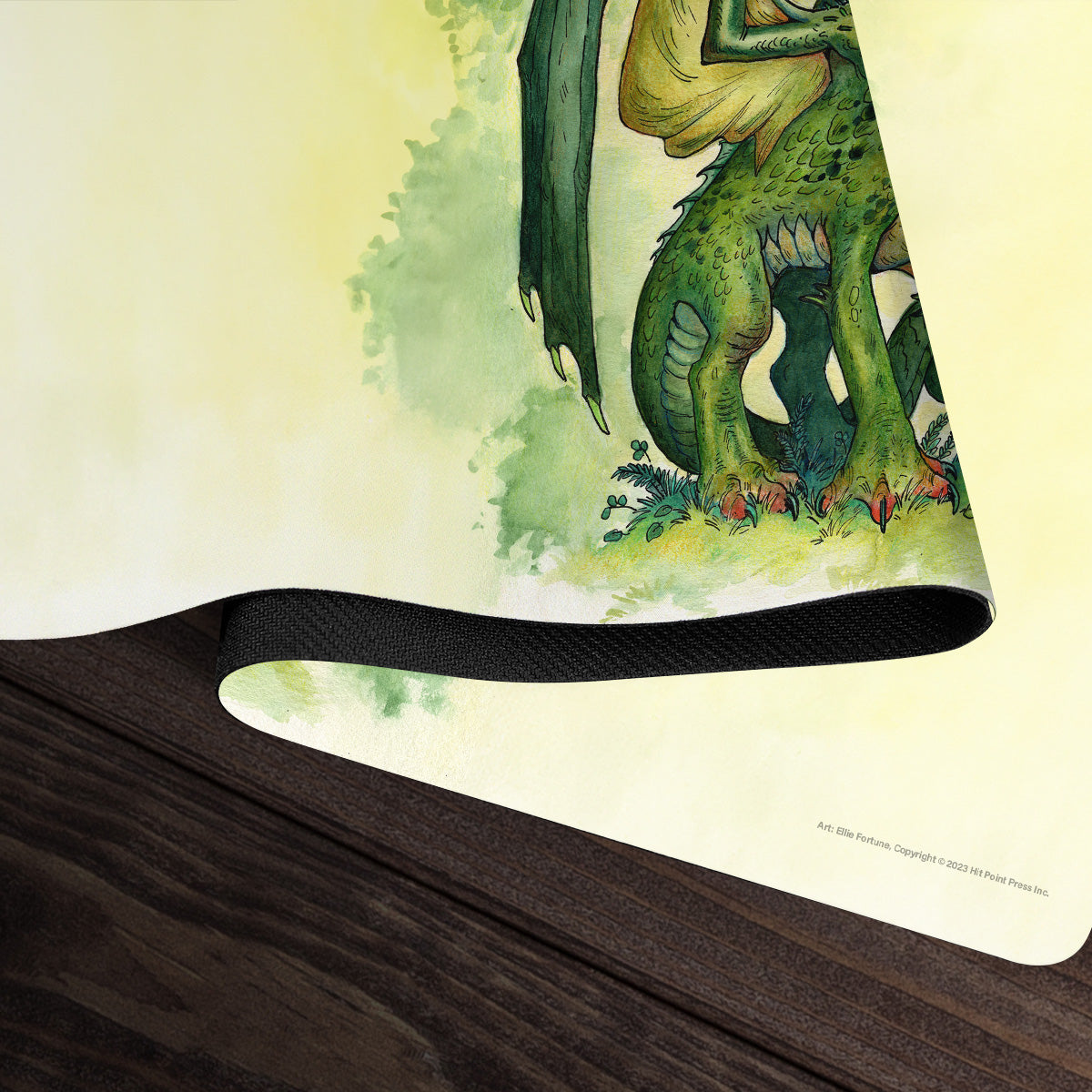Young Green Dragon Playmat - Premium Playmat from Inked Gaming - Just $34.99! Shop now at Game Crave Tournament Store