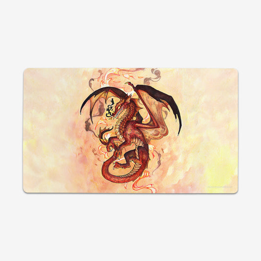 Young Red Dragon Playmat - Premium Playmat from Inked Gaming - Just $34.99! Shop now at Game Crave Tournament Store