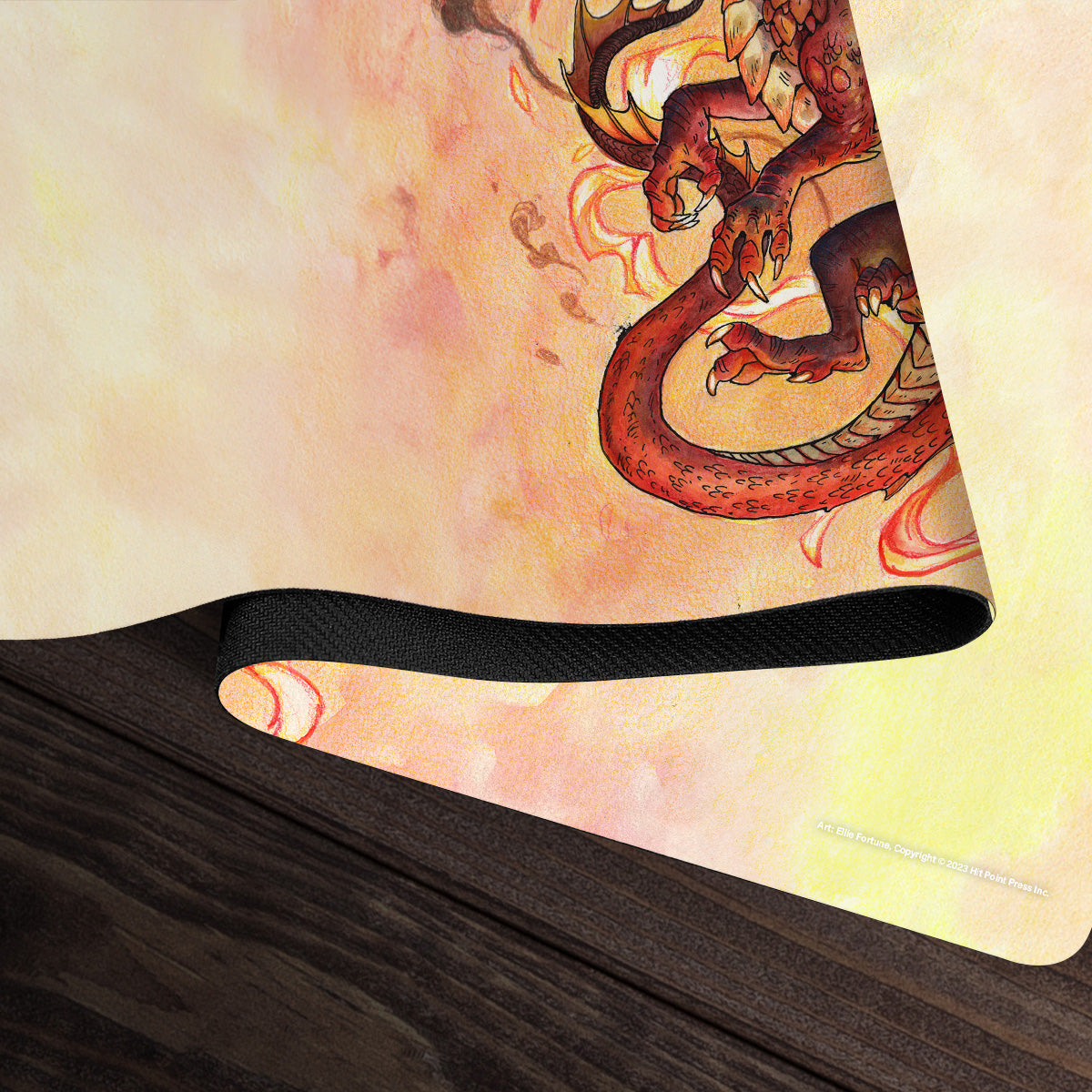 Young Red Dragon Playmat - Premium Playmat from Inked Gaming - Just $34.99! Shop now at Game Crave Tournament Store