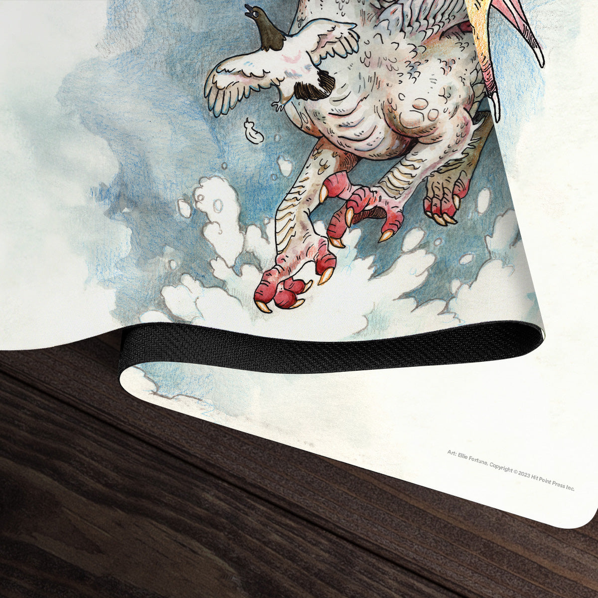 Young White Dragon Playmat - Premium Playmat from Inked Gaming - Just $34.99! Shop now at Game Crave Tournament Store