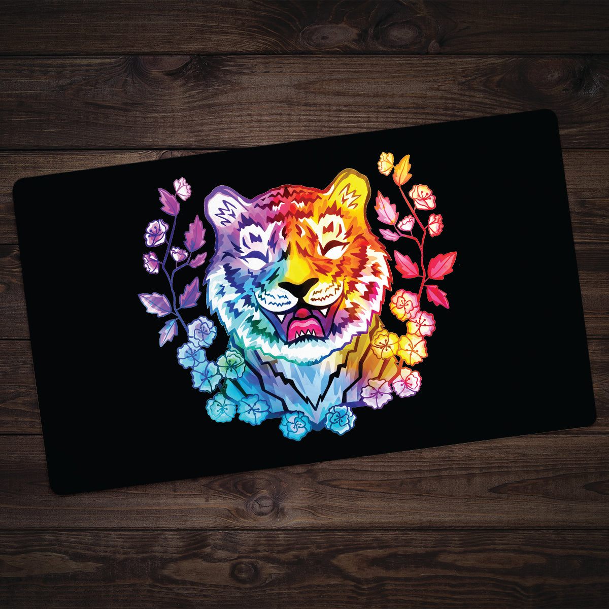 Tiger Ray of Rainbows Playmat - Premium Desk Mat from Inked Gaming - Just $34.99! Shop now at Game Crave Tournament Store