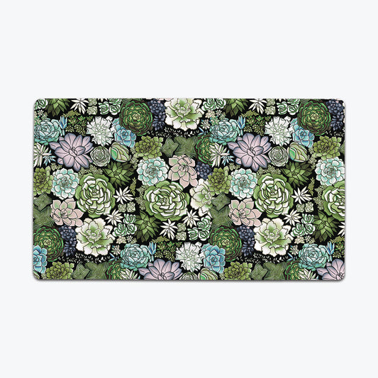 Succulent Plant Pattern Playmat - Premium Playmat from Inked Gaming - Just $34.99! Shop now at Game Crave Tournament Store