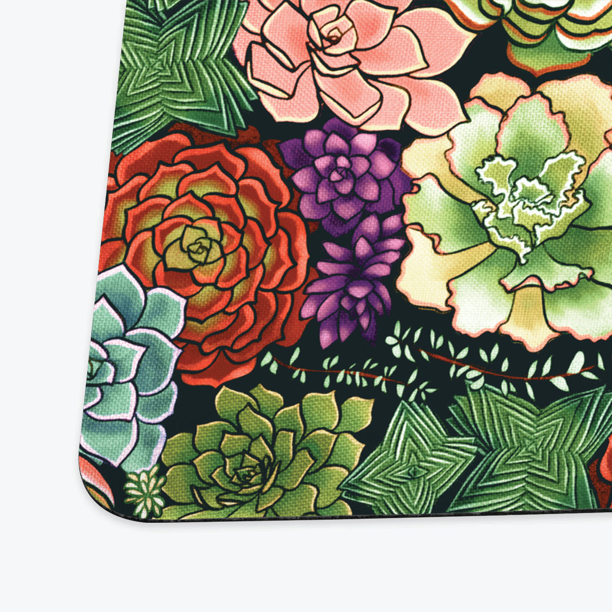 Succulent Plant Pattern Playmat - Premium Playmat from Inked Gaming - Just $34.99! Shop now at Game Crave Tournament Store