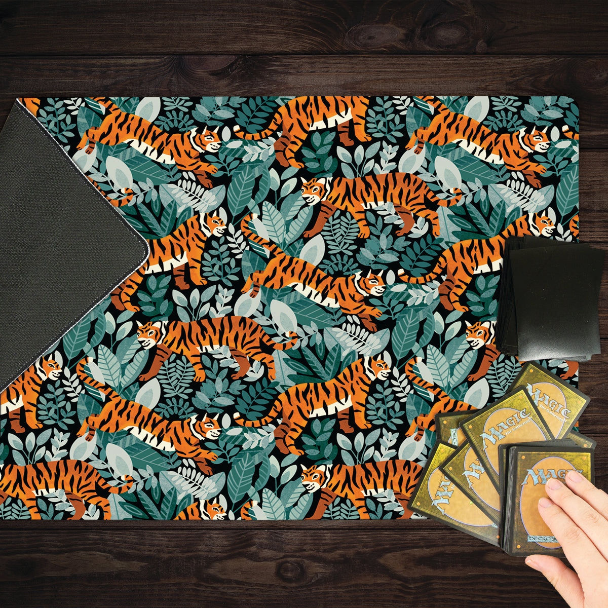 Tiger Tangle Jungle Playmat - Premium Playmat from Inked Gaming - Just $34.99! Shop now at Game Crave Tournament Store