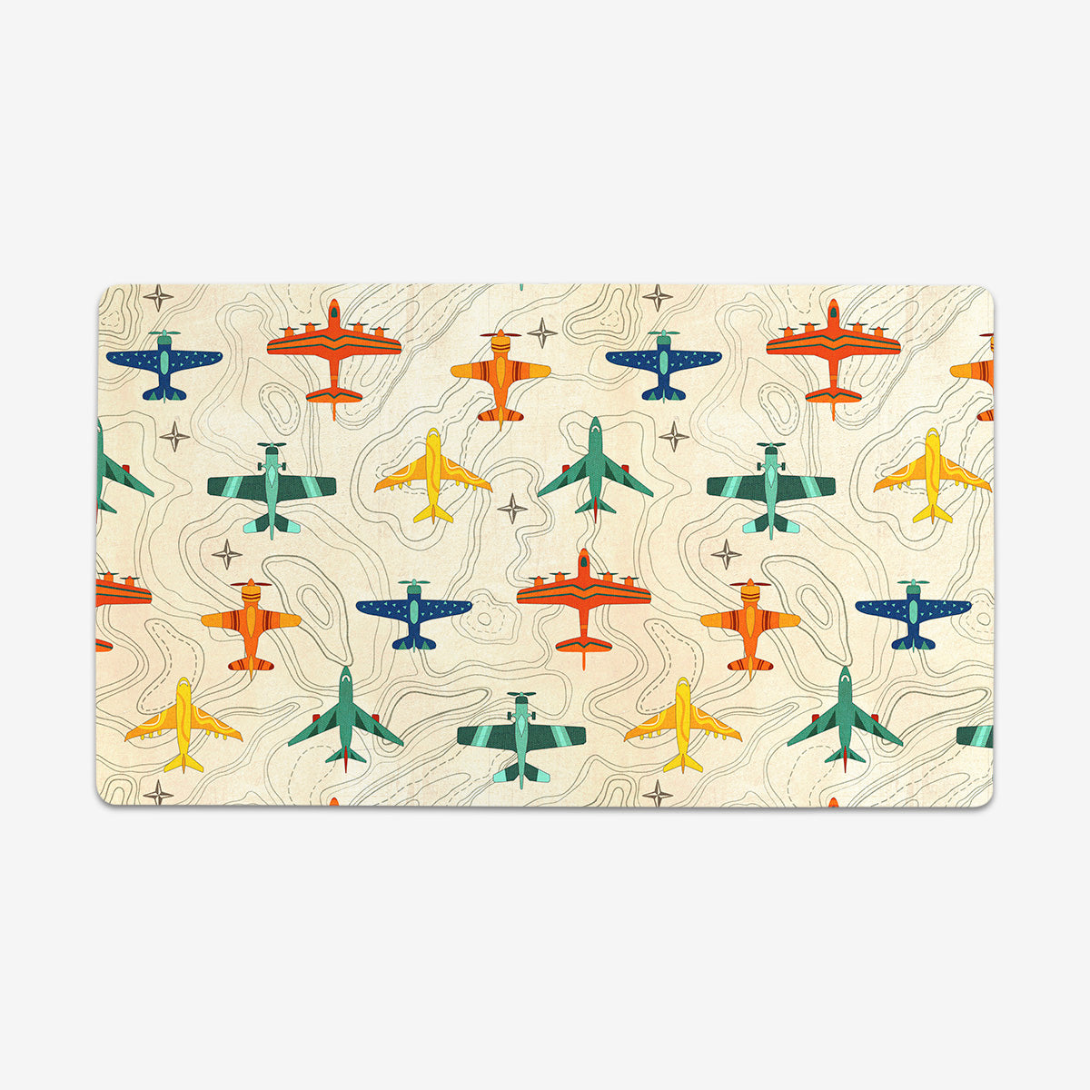 Vintage Airplanes Playmat - Premium Desk Mat from Inked Gaming - Just $34.99! Shop now at Game Crave Tournament Store