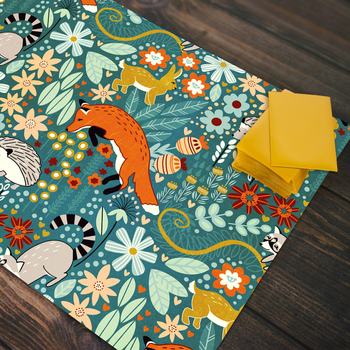 Textured Woodland Pattern Playmat - Premium Playmat from Inked Gaming - Just $34.99! Shop now at Game Crave Tournament Store
