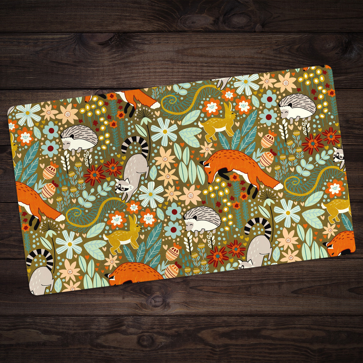 Textured Woodland Pattern Playmat - Premium Playmat from Inked Gaming - Just $34.99! Shop now at Game Crave Tournament Store