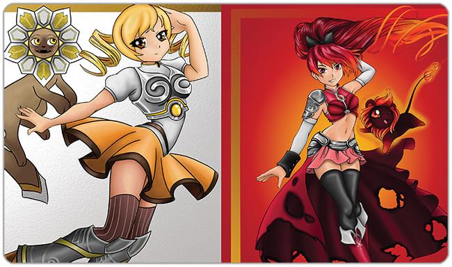 Yellow Red Lion Playmat - Premium Playmat from Inked Gaming - Just $34.99! Shop now at Game Crave Tournament Store