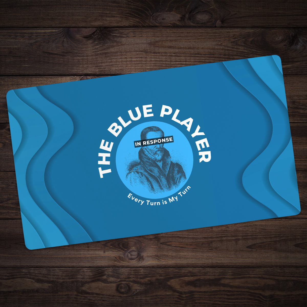 The Blue Player Playmat - Premium Playmat from Inked Gaming - Just $34.99! Shop now at Game Crave Tournament Store