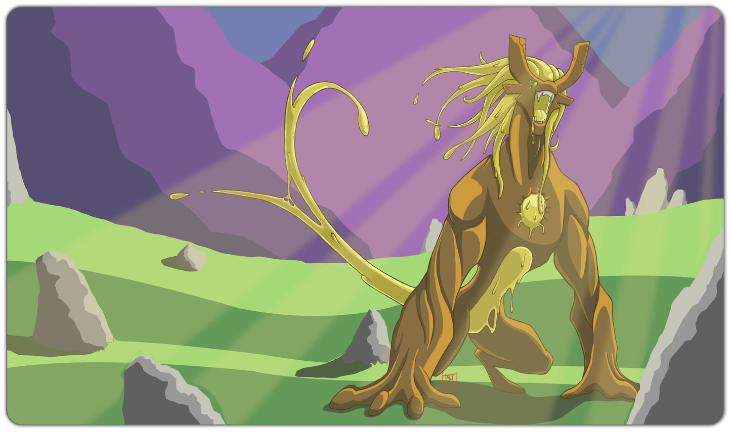 Slimy Beast Playmat - Premium Playmat from Inked Gaming - Just $34.99! Shop now at Game Crave Tournament Store