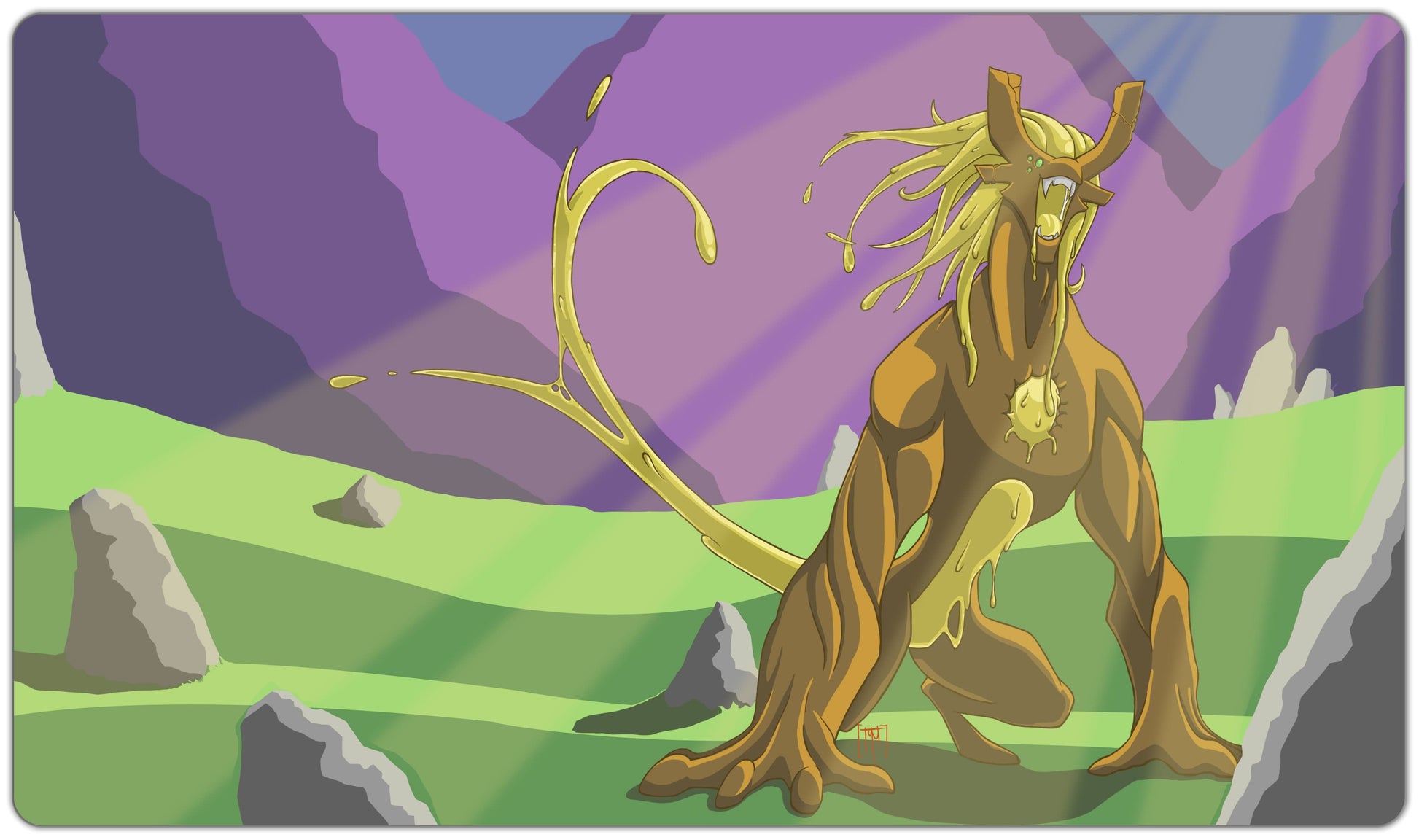 Slimy Beast Playmat - Premium Playmat from Inked Gaming - Just $34.99! Shop now at Game Crave Tournament Store