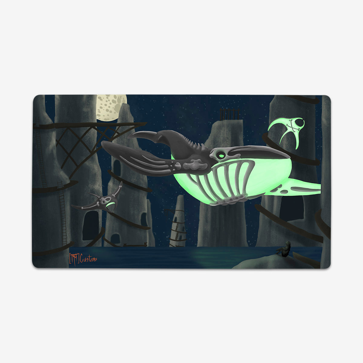 Spooky Whale Playmat - Premium Playmat from Inked Gaming - Just $34.99! Shop now at Game Crave Tournament Store