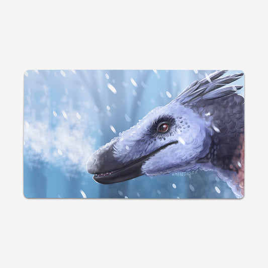 Snow Raptor Playmat - Premium Playmat from Inked Gaming - Just $34.99! Shop now at Game Crave Tournament Store