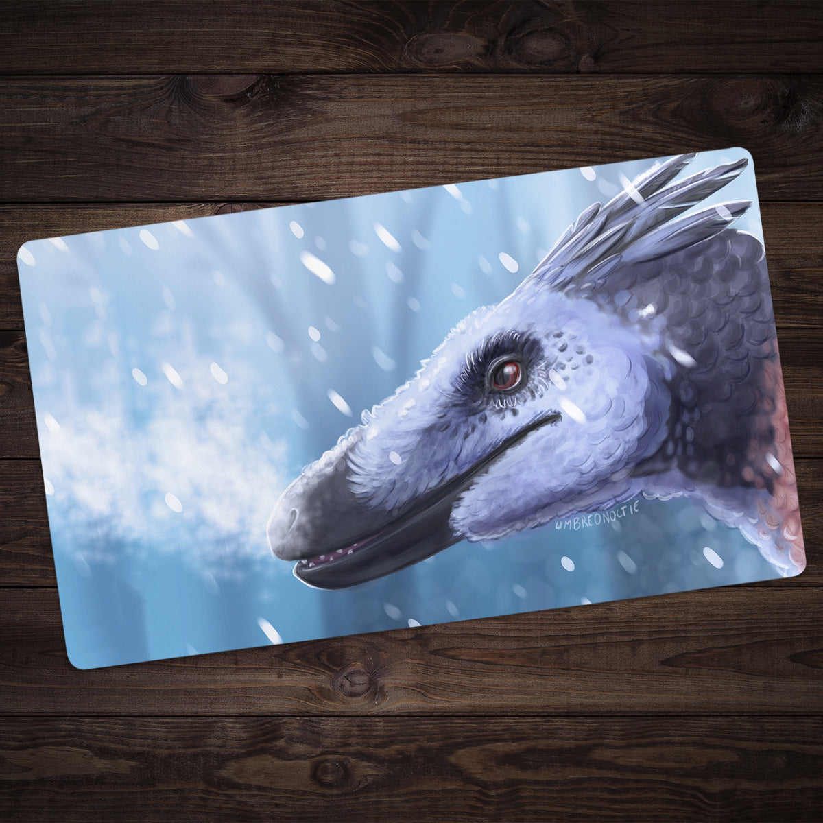 Snow Raptor Playmat - Premium Playmat from Inked Gaming - Just $34.99! Shop now at Game Crave Tournament Store
