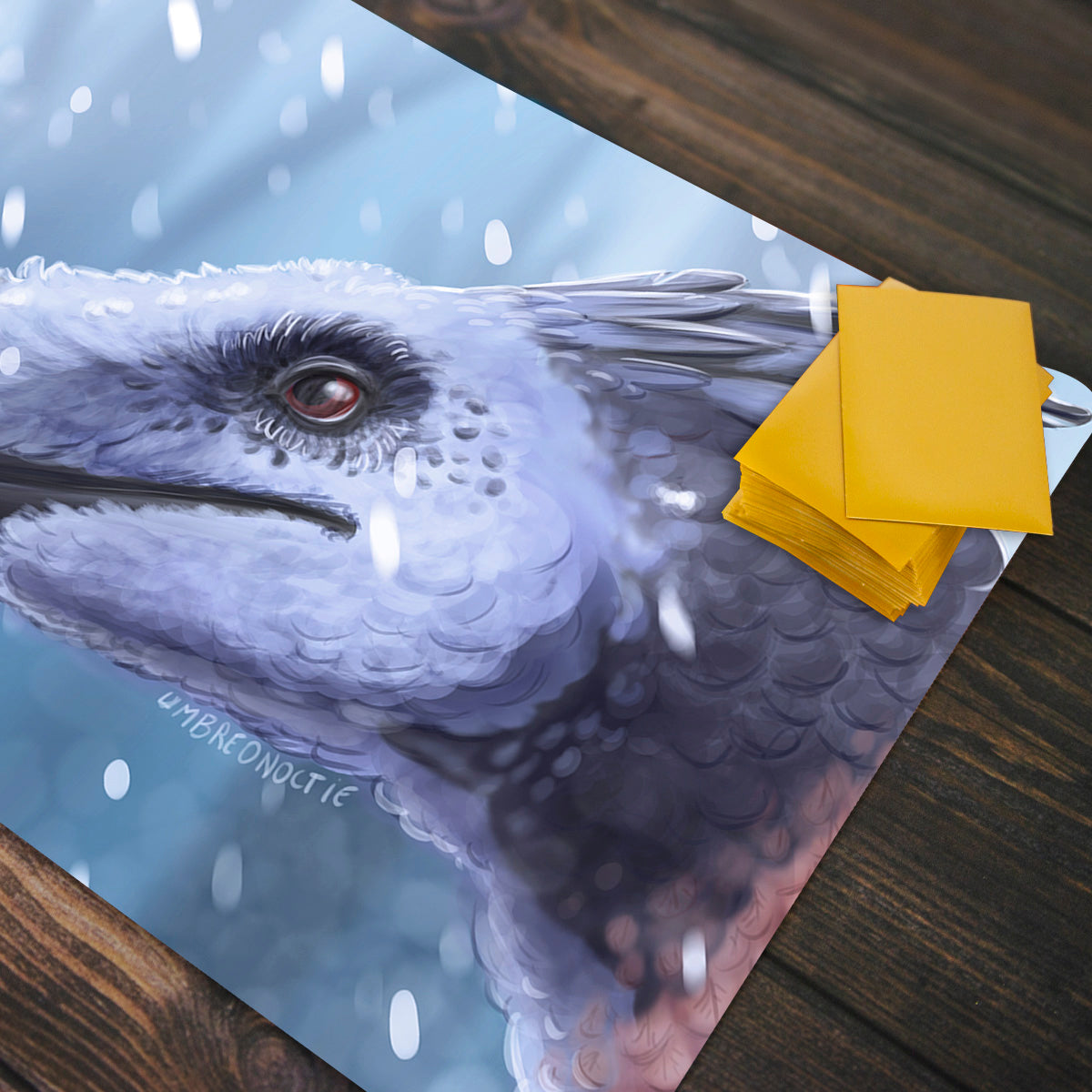 Snow Raptor Playmat - Premium Playmat from Inked Gaming - Just $34.99! Shop now at Game Crave Tournament Store