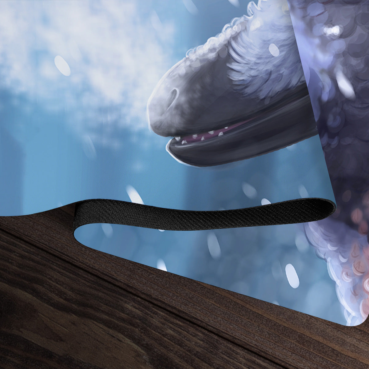 Snow Raptor Playmat - Premium Playmat from Inked Gaming - Just $34.99! Shop now at Game Crave Tournament Store