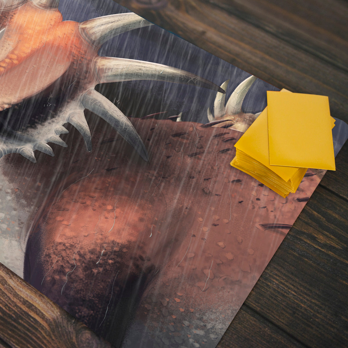 Styracosaurus Under the Rain Playmat - Premium Playmat from Inked Gaming - Just $34.99! Shop now at Game Crave Tournament Store